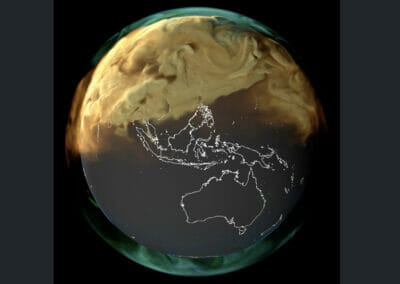 La Terra avvolta nelle emissioni di CO2 nel video della NASA